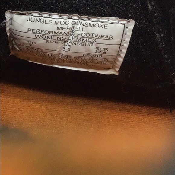 Merrell Jungle Moc brown slip-on shoes size 7 - Picture 8 of 9